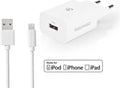 Nedis Oplader - 12 W - 1x 2.4 A - Outputs: 1 - USB-A - Lightning 8-Pins (Los) Kabel - 1.00 m - Single Voltage Output - Wit - afbeelding 1