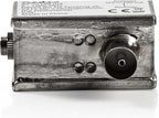 Nedis Power-Inserter voor CATV - 5-1000 MHz - Tussenschakeldemping: -2 dB - 75 Ohm - Zink - Zilver - afbeelding 1
