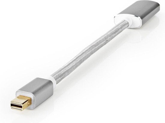 Nedis Mini DisplayPort-Kabel - DisplayPort 1.2 - Mini-DisplayPort Male - HDMI Output - 21.6 Gbps - Verguld - 0.20 m - Rond - Gevlochten - Zilver - Cover Window Box - afbeelding 8
