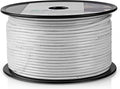 Nedis Coaxkabel op Haspel - RG58C/U - 50 Ohm - Dubbel Afgeschermd - ECA - 100.0 m - Coax - PVC - Wit - Rol - afbeelding 1