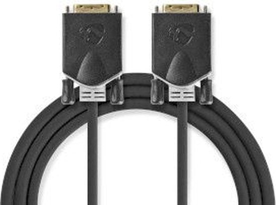Nedis DVI-Kabel - DVI-D 24+1-Pins Male - DVI-D 24+1-Pins Male - 2560x1600 - Verguld - 2.00 m - Recht - PVC - Antraciet - Blister - afbeelding 10