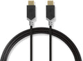USB-Kabel | USB 3.2 Gen 2 | USB Type-C™ Male | USB Type-C™ Male | 10 Gbps | Verguld | 1.00 m | Rond | PVC | Antraciet | Polybag - afbeelding 1