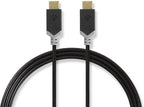 USB-Kabel | USB 3.2 Gen 2 | USB Type-C™ Male | USB Type-C™ Male | 10 Gbps | Verguld | 1.00 m | Rond | PVC | Antraciet | Polybag - afbeelding 1