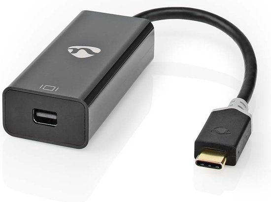 Nedis USB-C Adapter - USB 3.2 Gen 1 - USB-C Male - Mini DisplayPort Female - 0.20 m - Rond - Verguld - PVC - Antraciet - Doos - afbeelding 4
