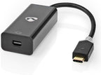 Nedis USB-C Adapter - USB 3.2 Gen 1 - USB-C Male - Mini DisplayPort Female - 0.20 m - Rond - Verguld - PVC - Antraciet - Doos - afbeelding 4