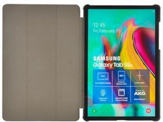 Nedis Tablet Folio Case - Galaxy Tab S5E 10.5" 2019 (T720/T725) - Grijs / Zwart - Polycarbonate / TPU - afbeelding 6