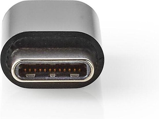 Nedis USB-C Adapter - USB 2.0 - USB-C Male - USB Micro-B Female - 480 Mbps - Rond - Vernikkeld - Zwart - Envelop - afbeelding 10