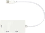 Nedis Mini DisplayPort-Kabel - DisplayPort 1.2 - Mini-DisplayPort Male - DVI-D 24+1-Pins Female / HDMI Input / VGA Female 15p - 21.6 Gbps - Vernikkeld - 0.20 m - Rond - PVC - Wit - Polybag - afbeelding 17