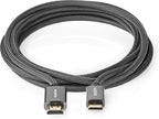 Nedis High Speed ​​HDMI-Kabel met Ethernet - HDMI Connector - HDMI Mini-Connector - 4K@60Hz - 18 Gbps - 2.00 m - Rond - Katoen - Antraciet / Gun Metal Grijs - Cover Window Box - afbeelding 5