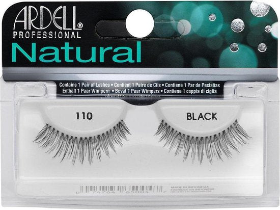 Ardell - Natural Lashes 110 - Black - Nepwimpers - Zwart - afbeelding 2