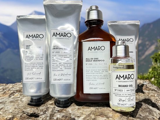 CADEAUTIP Amaro Set van 5 Baard/ Haar producten SALE - afbeelding 2