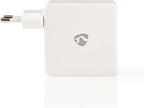 Nedis thuislader met 1 USB-C PD en 1 USB-A poort - 57W Wit — EAN 5412810293353