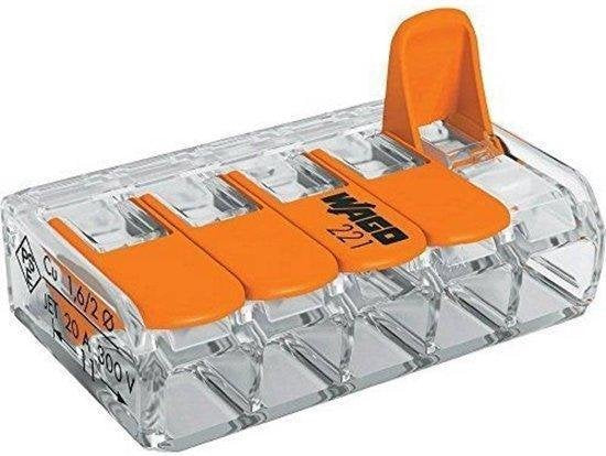Wago 221-415 klemmenblok 1P Oranje, Transparant (25 stuks) - afbeelding 12