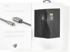 High Speed ​​HDMI-Kabel met Ethernet - HDMI Connector - HDMI Micro-Connector - 4K@60Hz - 18 Gbps - 2.00 m - Rond - Katoen - Antraciet / Gun Metal Grijs - Cover Window Box - afbeelding 10