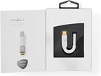 Nedis USB-C Adapter - USB 2.0 - USB-C Male - 3,5 mm Female - 0.08 m - Rond - Verguld - Gevlochten / Nylon - Wit / Zilver - Cover Window Box - afbeelding 7