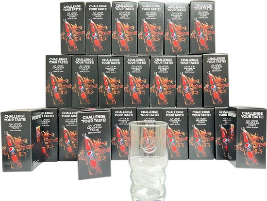 PEPSI Glas 24 stuks Origineel 250 ml Transparant - afbeelding 1