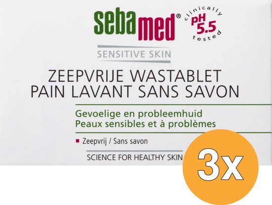 Sebamed zeepvrije wastablet 3x150gr - afbeelding 1