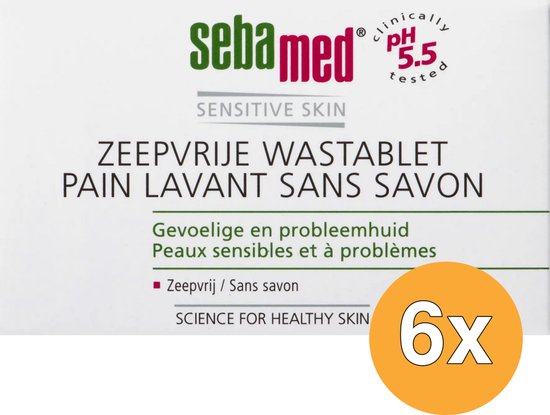 Sebamed Wastablet Zeepvrij - 6x150gr - Voordeelverpakking - afbeelding 1