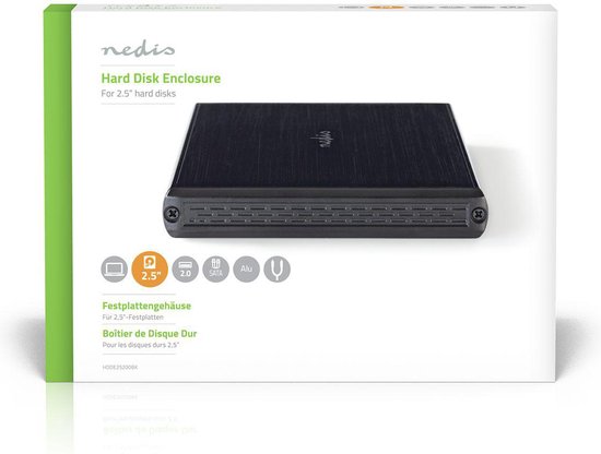 Hardeschijfbehuizing | 2.5 " | SATA II | USB2.0 | USB Type-A | Aluminium - afbeelding 7