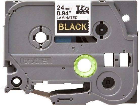 TZ-354 24mm - gold on black - laminated(8m) - afbeelding 2