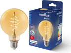 Nordlux G95-lichtbron-smart-filament-E27-gold-deco spiral-2200K - afbeelding 4