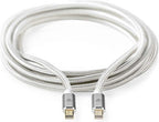 Nedis Mini DisplayPort-Kabel | DisplayPort 1.4 | Mini-DisplayPort Male | Mini-DisplayPort Male | 32.4 Gbps | Verguld | 2.00 m | Rond | Gevlochten | Zilver | Cover Window Box - afbeelding 2