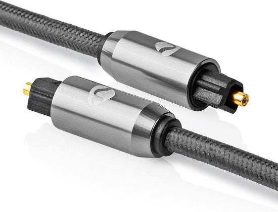 Nedis Digitale Audiokabel | TosLink Male - TosLink Male | Gun Metal Grey | Gevlochten Kabel - afbeelding 5