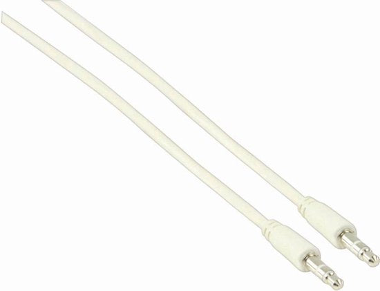 Nedis Stereo-Audiokabel - 3,5 mm Male - 3,5 mm Male - Vernikkeld - 3.00 m - Rond - Wit - Polybag - afbeelding 1