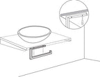 Differnz Handdoekdrager 35 x 14 cm mat wit - afbeelding 3
