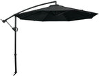 Livarno Zweefparasol 300 cm x 258 cm draaibaar Antraciet 180 grams polyester doek - afbeelding 2