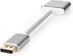 Nedis DisplayPort-Kabel - DisplayPort Male - DVI-D 24+1-Pins Female - 1080p - Verguld - 0.20 m - Rond - Gevlochten - Zilver - Cover Window Box - afbeelding 3