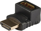 HDMI 270 haaks adapter HDMI -connector - HDMI -ingang 1 stuk grijs - afbeelding 1