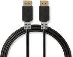 Nedis DisplayPort-Kabel - DisplayPort Male - DisplayPort Male - 8K@60Hz - Verguld - 3.00 m - Rond - PVC - Antraciet - Doos - afbeelding 10
