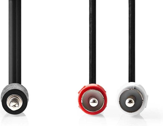 Nedis Stereo-Audiokabel - 3,5 Male - 2x RCA Male - Vernikkeld - m - Rond - Zwart - Doos - afbeelding 13
