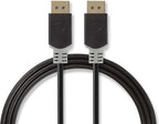 Nedis DisplayPort-Kabel - DisplayPort Male - DisplayPort Male - 8K@60Hz - Verguld - 2.00 m - Rond - PVC - Antraciet - Doos - afbeelding 11