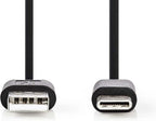 USB-Kabel - USB 2.0 - USB-A Male - USB-C Male - W - 480 Mbps - Vernikkeld - m - Rond - PVC - afbeelding 19