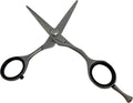 Kappersschaar Goede Kwaliteit Matzilver Rechts 5.5 inch met Stelschroef en Bewaaretui Leatherlook - afbeelding 1