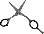 Kappersschaar Goede Kwaliteit Matzilver Rechts 5.5 inch met Stelschroef en Bewaaretui Leatherlook - afbeelding 1