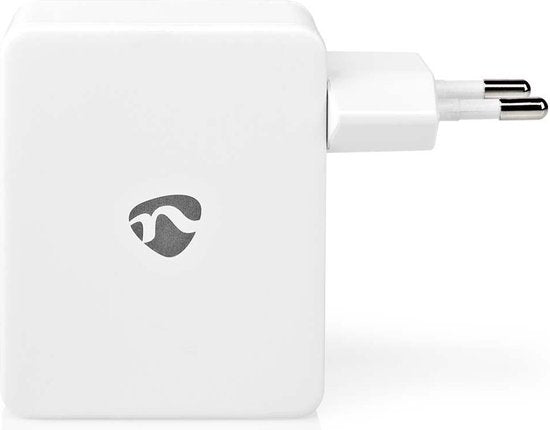Nedis Oplader - 24 W - 4x 2.4 A - Outputs: 4 - 4x USB-A - Geen Kabel Inbegrepen - Single Voltage Output - Wit - afbeelding 5