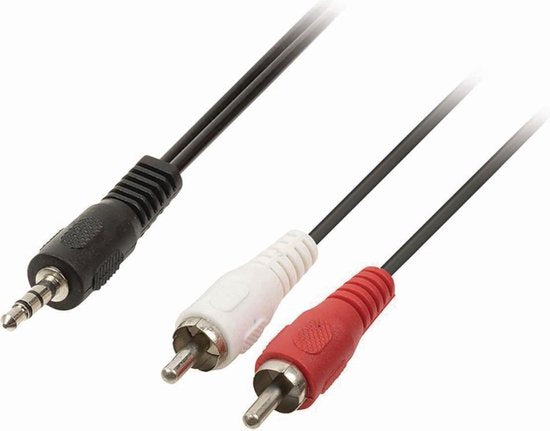Nedis Stereo-Audiokabel - 3,5 Male - 2x RCA Male - Vernikkeld - m - Rond - Zwart - Doos - afbeelding 7