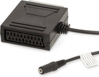 Nedis SCART-Kabel - SCART Male - SCART Female / 3,5 mm Female - Vernikkeld - 480p - 0.20 m - Rond - PVC - Zwart - Doos - afbeelding 3
