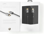 Nedis High Speed ​​HDMI-Kabel met Ethernet - HDMI Connector - HDMI Connector - 4K@60Hz - ARC - 18 Gbps - 1.00 m - Rond - Katoen - Gun Metal Grijs - Cover Window Box - afbeelding 18