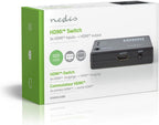 Nedis HDMI-Switch - 3 poort(en) - 3x HDMI Input - 1x HDMI Output - 1080p - 3.4 Gbps - ABS - Zwart - afbeelding 10