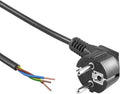 Allteq - Open eind aansluitsnoer - Schuko stekker - 1.5 meter - Zwart - afbeelding 1