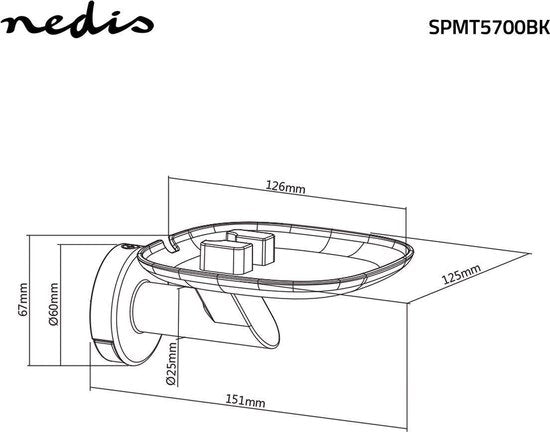 Nedis Speakerbeugel | Sonos One - Sonos® Play:1 - Max. 3 Kg - afbeelding 4