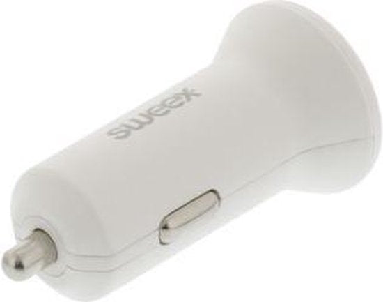 Sweex CH-012WH Autolader 2-uitgangen 4.8 A 2x Usb Wit - afbeelding 3