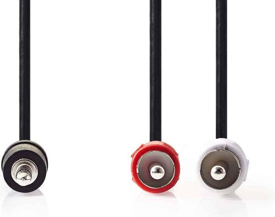 Nedis Stereo-Audiokabel - 3,5 Male - 2x RCA Male - Vernikkeld - m - Rond - Zwart - Doos - afbeelding 18