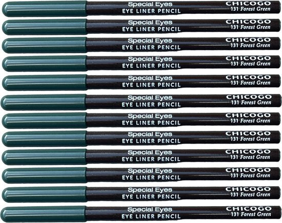 Rimmel London CHICOGO Special Eyes Eye Liner Pencil 131 Forest Green 1.2g x 12 - afbeelding 1