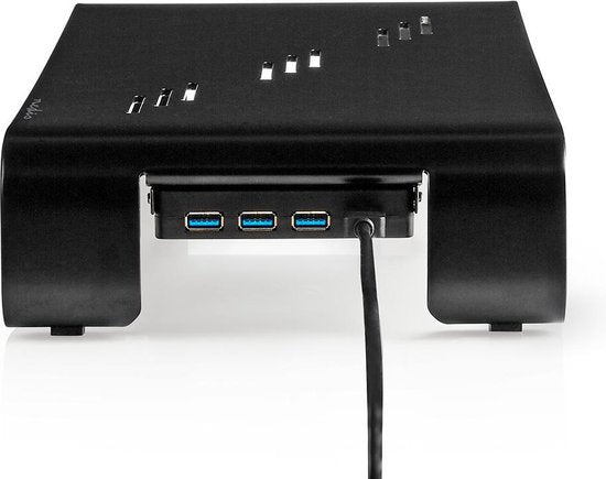 Nedis Monitorstandaard - Ergonomie: Yes - Maximaal draagvermogen: 18 kg - Universeel - USB Hub - Verstelbare hoogte: Nee - afbeelding 10