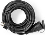 Nedis Verlengkabel Male - Female - Type-F (CEE 7/7) - Randaarde stekker - 10.0 m - 3680 W - 250 V AC 50/60 Hz - Soort aarding: Zijcontacten - Hoek van stopcontact: 90 ° - IP44 - H07RN-F 3G 1.5 mm² - afbeelding 4